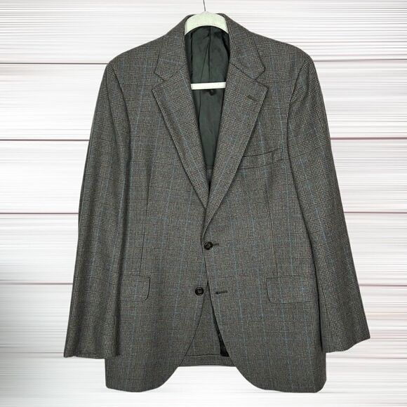 Brooks Brothers Vintage Glen Check Single Breasted Blazer Sport Coat 41R - Picture 1 of 16